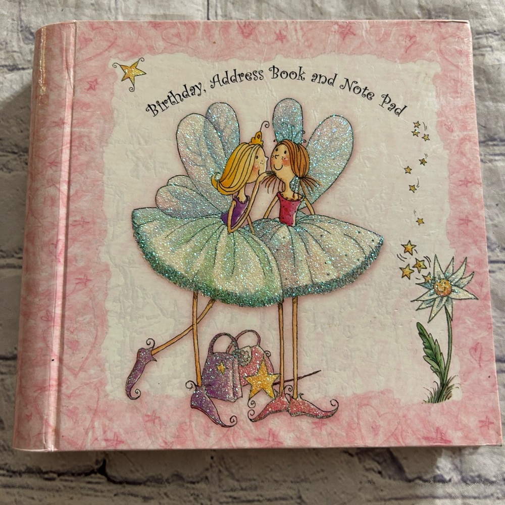 INNOVAGEV(2005) KIDS BIRTHDAY ADRESS BOOK AND NOTEBOOK FAIRY’S & GLITTER